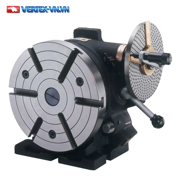 Đĩa chia lắp trên đầu chia độ máy phay, chốt định vị cắm vào vòng lỗ trên đĩa