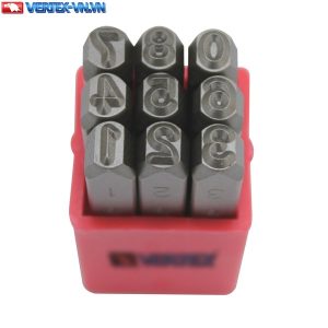Bộ đột số VERTEX VNP gồm 9 cây thép carbon đựng trong hộp nhựa
