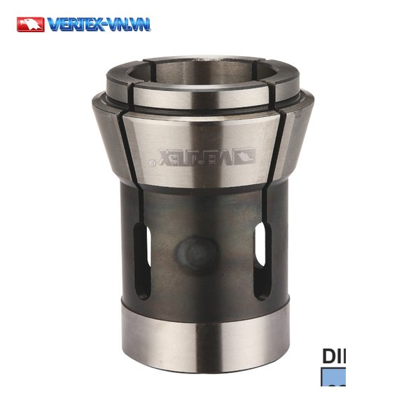 Collet máy tiện DIN 6343 VERTEX dạng tròn hệ mét Collet máy tiện DIN 6343 VERTEX dạng tròn hệ mét