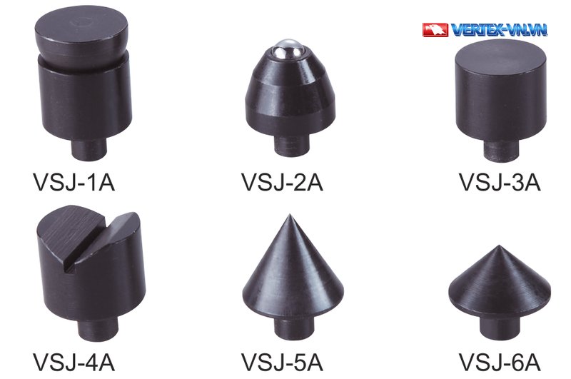 6 đầu đỡ VSJ-1A đến VSJ-6A của bộ vít điều chỉnh đỡ phôi VERTEX