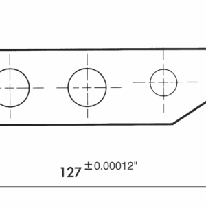 Bản vẽ kích thước thước sin VERTEX hệ inch V-S25, V-S50 theo catalogue