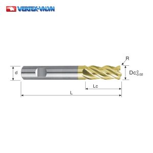 Dao phay ngón inox VERTEX VFF51SX, VFF52SX, VEK45