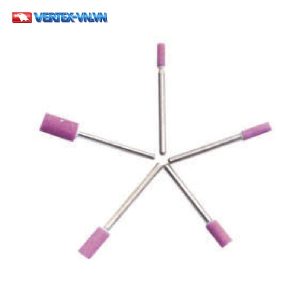Đá mài đánh bóng WA, đầu mài gắn trục gốm đàn hồi (ceramic wheel) cho dụng cụ khí nén
