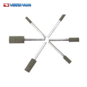 Đá mài đánh bóng WE, đầu mài Resinoid Points hạt 120 gắn trục cho dụng cụ khí nén