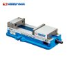 Ê tô độ mở lớn khóa góc VERTEX VDX-690 không đế, thân xanh dương có thước chia vạch, hai má kẹp xám bạc
