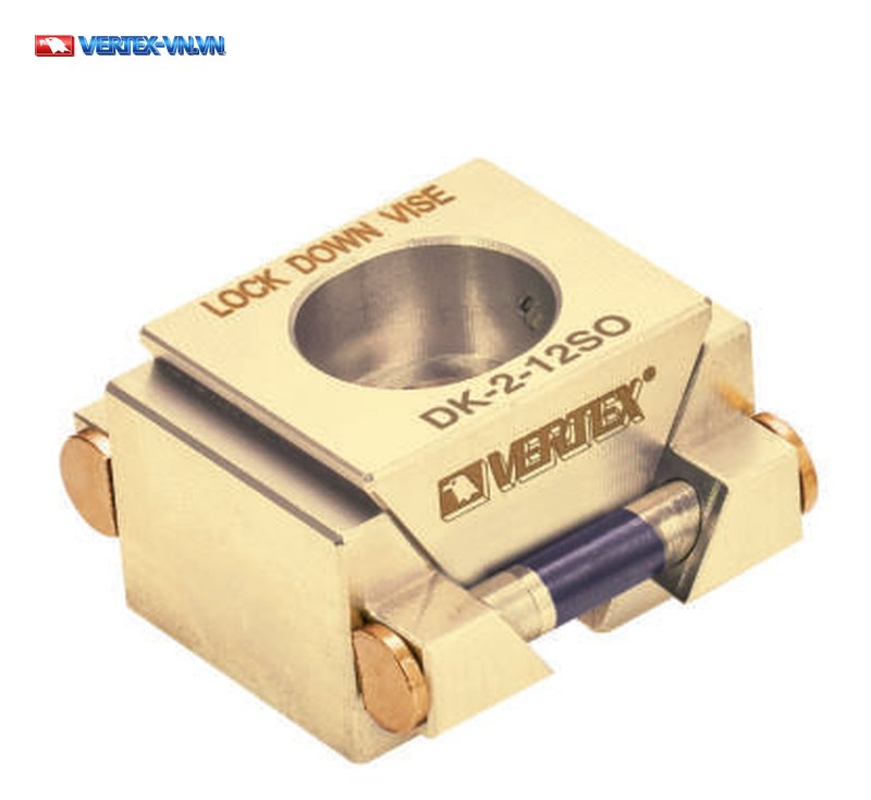 Ê tô Lock Down VERTEX DK-2-12SO hàm trơn, khối kẹp vàng đồng khắc LOCK DOWN VISE, mặt hàm phẳng Ê tô Lock Down VERTEX DK-2-12SO hàm trơn, khối kẹp vàng đồng khắc LOCK DOWN VISE, mặt hàm phẳng