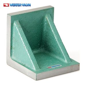 Tấm góc vuông phẳng VERTEX màu xanh lục, mặt ngoài mài sáng, hai gân tam giác ở hai bên trong lòng tấm